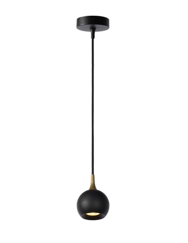 Lucide FAVORI Wisząca GU10 1x5W Czarny/Złoty Matowy/Mosiądz 09434/01/30