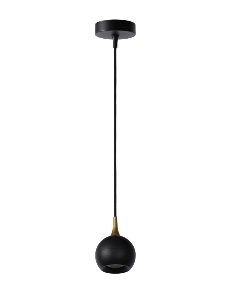 Lucide FAVORI Wisząca GU10 1x5W Czarny/Złoty Matowy/Mosiądz 09434/01/30