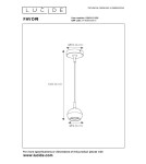Lampy wiszące - Lucide FAVORI Wisząca GU10 1x5W Czarny/Złoty Matowy/Mosiądz 09434/01/30 - product 8