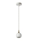 Lampy wiszące - Lucide FAVORI Wisząca GU10 1x5W Biały/Złoty Matowy/Mosiądz 09434/01/31 - product 2