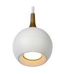 Lampy wiszące - Lucide FAVORI Wisząca GU10 1x5W Biały/Złoty Matowy/Mosiądz 09434/01/31 - product 7