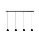 Lampy wiszące na listwie - Lucide FAVORI Wisząca GU10 4x5W Czarny/Złoty Matowy/Mosiądz 09434/04/30 - product 2