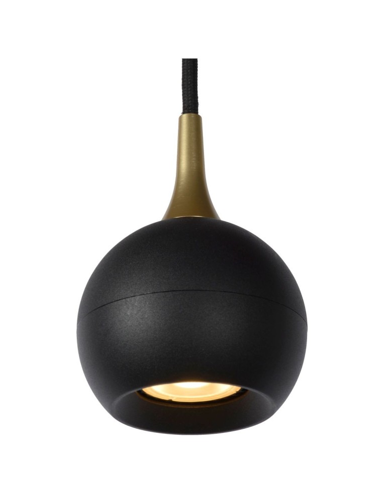 Lucide FAVORI Wisząca GU10 4x5W Czarny/Złoty Matowy/Mosiądz 09434/04/30