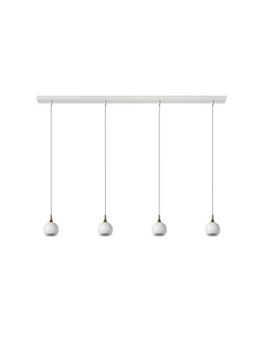 Lucide FAVORI Wisząca GU10 4x5W Biały/Złoty Matowy/Mosiądz 09434/04/31 - produkt 2