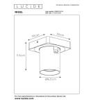 Reflektory sufitowe - Lucide NIGEL Sufitowa Reflektorowa LED GU10 1x5W 2200-3000K Złoty Matowy/Mosiądz 09929/05/02 - produkt 5