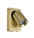 Kinkiety regulowane - Lucide NIGEL Ścienna Reflektorowa LED GU10 1x5W 2200-3000K z gniazdem USB Złoty Matowy/Mosiądz 09929/06/02 - produkt 2