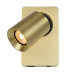 Kinkiety regulowane - Lucide NIGEL Ścienna Reflektorowa LED GU10 1x5W 2200-3000K z gniazdem USB Złoty Matowy/Mosiądz 09929/06/02 - produkt 3