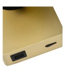Kinkiety regulowane - Lucide NIGEL Ścienna Reflektorowa LED GU10 1x5W 2200-3000K z gniazdem USB Złoty Matowy/Mosiądz 09929/06/02 - produkt 4