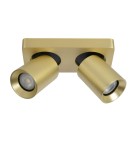 Lampy sufitowe reflektory - Lucide NIGEL Sufitowa Reflektorowa LED GU10 2x5W 2200-3000K Złoty Matowy/Mosiądz 09929/10/02 - produkt 2