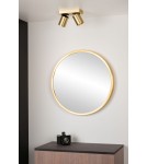 Lampy sufitowe reflektory - Lucide NIGEL Sufitowa Reflektorowa LED GU10 2x5W 2200-3000K Złoty Matowy/Mosiądz 09929/10/02 - produkt 3