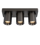 Lampy sufitowe reflektory - Lucide NIGEL Sufitowa Reflektorowa LED GU10 3x5W 2200-3000K Czarny 09929/15/16 - produkt 3