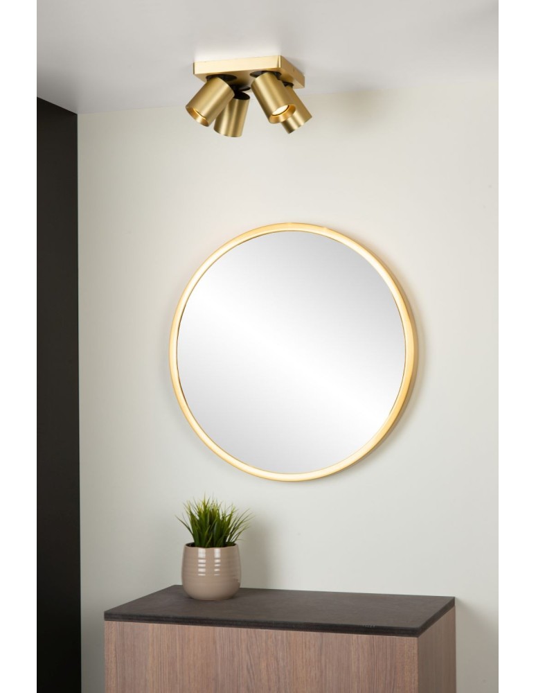 Lucide NIGEL Sufitowa Reflektorowa LED GU10 4x5W 2200-3000K Złoty Matowy/Mosiądz 09929/20/02