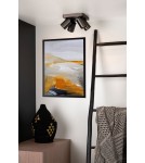 Lampy sufitowe reflektory - Lucide NIGEL Sufitowa Reflektorowa LED GU10 4x5W 2200-3000K Czarny 09929/20/16 - produkt 3
