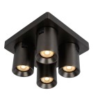 Lampy sufitowe reflektory - Lucide NIGEL Sufitowa Reflektorowa LED GU10 4x5W 2200-3000K Czarny 09929/20/16 - produkt 4