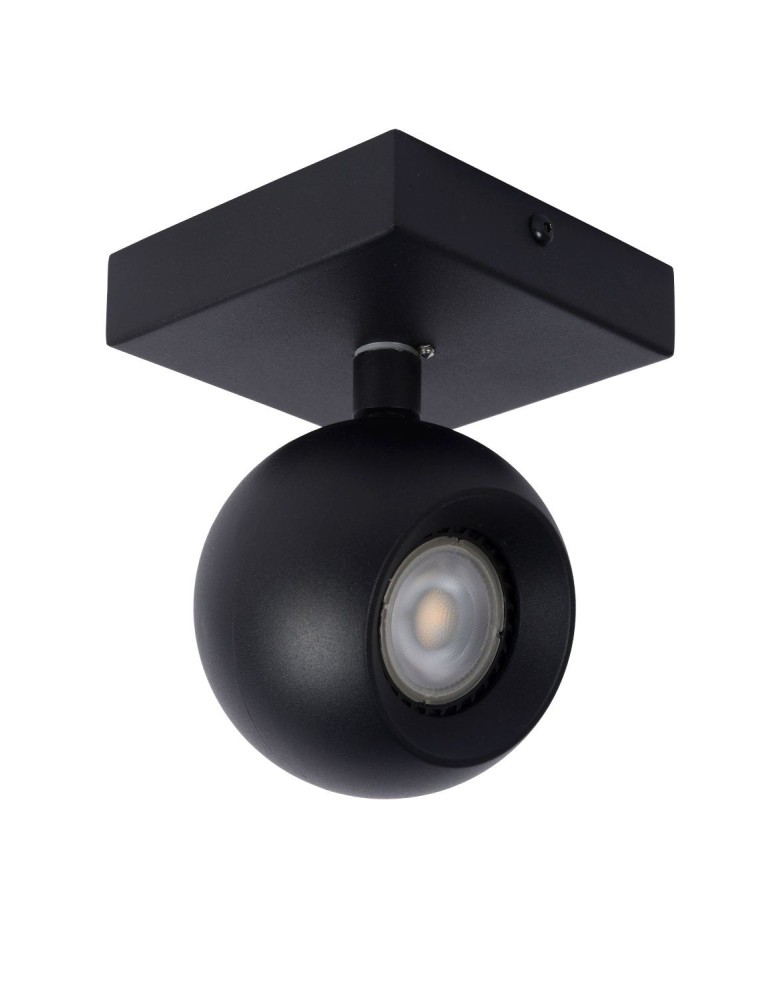 Reflektory sufitowe - Lucide FAVORI Sufitowa Reflektorowa GU10 1x5W Czarny 09932/01/30 - produkt kolory-swiatla.pl 2