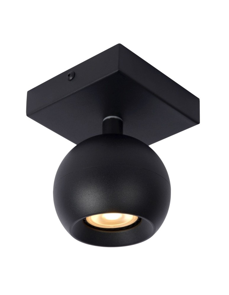 Reflektory sufitowe - Lucide FAVORI Sufitowa Reflektorowa GU10 1x5W Czarny 09932/01/30 - produkt kolory-swiatla.pl 3