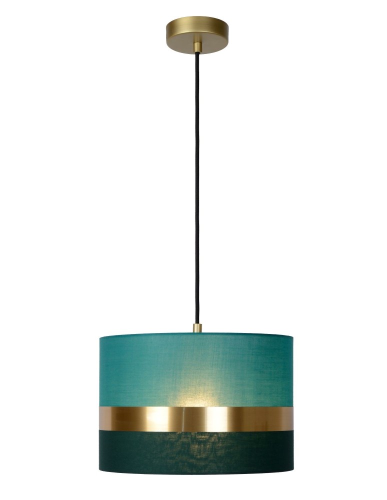 Lampy wiszące zielone - Lucide EXTRAVAGANZA TUSSE Wisząca E27 1x40W Zielony/Złoty 10409/01/33 - produkt kolory-swiatla.pl 1