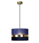 Lampy wiszące niebieskie - Lucide EXTRAVAGANZA TUSSE Wisząca E27 1x40W Niebieski/Złoty 10409/01/35 - product 1