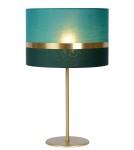 Lampy stołowe z abażurem - Lucide EXTRAVAGANZA TUSSE Biurkowa E27 1x40W Zielony/Złoty 10509/81/33 - product 1