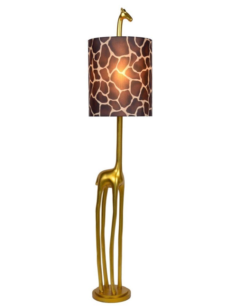 Lampy podłogowe designerskie - Lucide EXTRAVAGANZA MISS TALL Podłogowa E27 1x60W Złoty Matowy/Mosiądz/Brązowy 10706/81/02 - produkt kolory-swiatla.pl 1