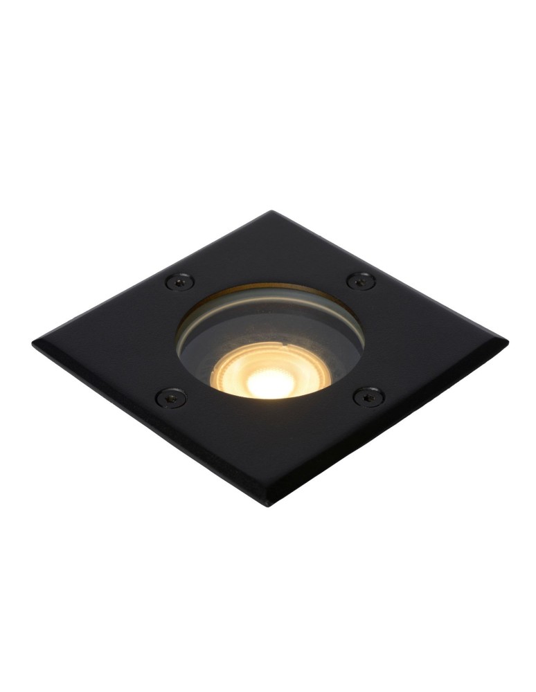 Lampy najazdowe i gruntowe - Lucide BILTIN Zewnętrzna Najazdowa GU10 1x35W IP67 Czarny 11800/01/30 - produkt kolory-swiatla.pl 1