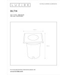 Lampy najazdowe i gruntowe - Lucide BILTIN Zewnętrzna Najazdowa GU10 1x35W IP67 Czarny 11800/01/30 - product 4