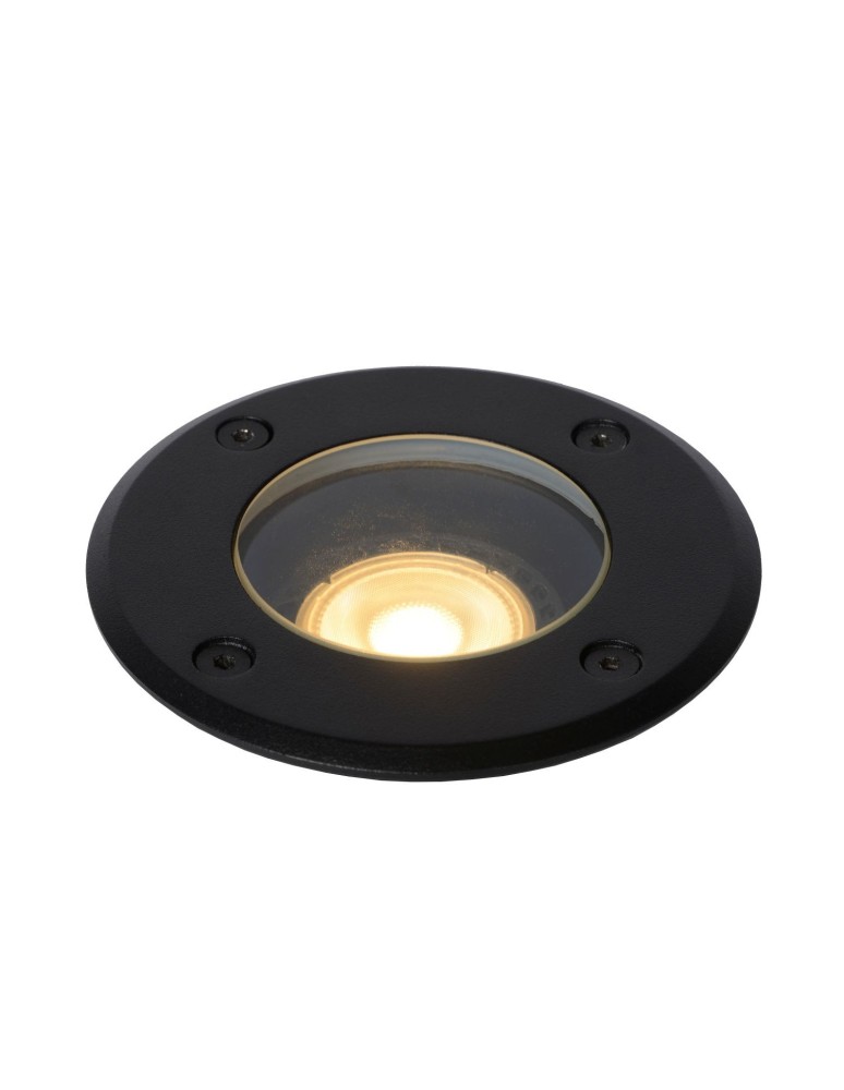 Lampy najazdowe i gruntowe - Lucide BILTIN Zewnętrzna Najazdowa GU10 1x35W IP67 Czarny 11801/01/30 - produkt kolory-swiatla.pl 1
