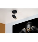 Kinkiety - Lucide CARO Ścienna Reflektorowa GU10 1x5W Czarny 13955/01/30 - produkt 3