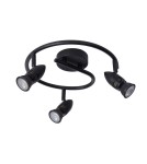 Lampy sufitowe reflektory - Lucide CARO Sufitowa Reflektorowa GU10 3x5W Czarny 13955/03/30 - produkt 2