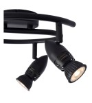 Lampy sufitowe reflektory - Lucide CARO Sufitowa Reflektorowa GU10 3x5W Czarny 13955/03/30 - produkt 4