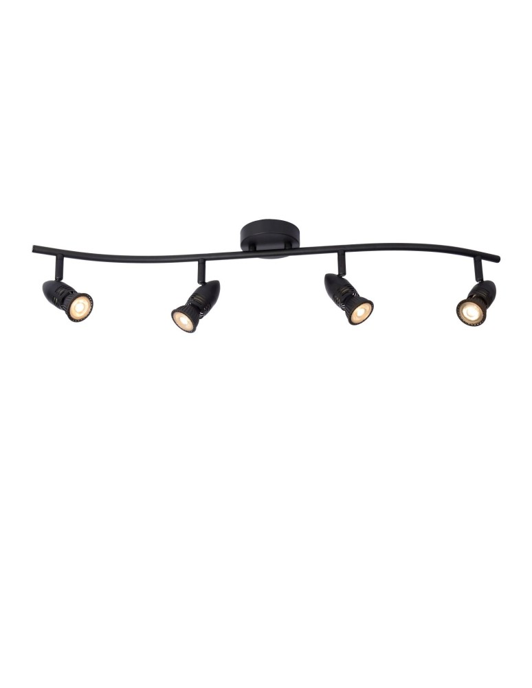 Lucide CARO Sufitowa Reflektorowa GU10 4x5W Czarny 13955/04/30
