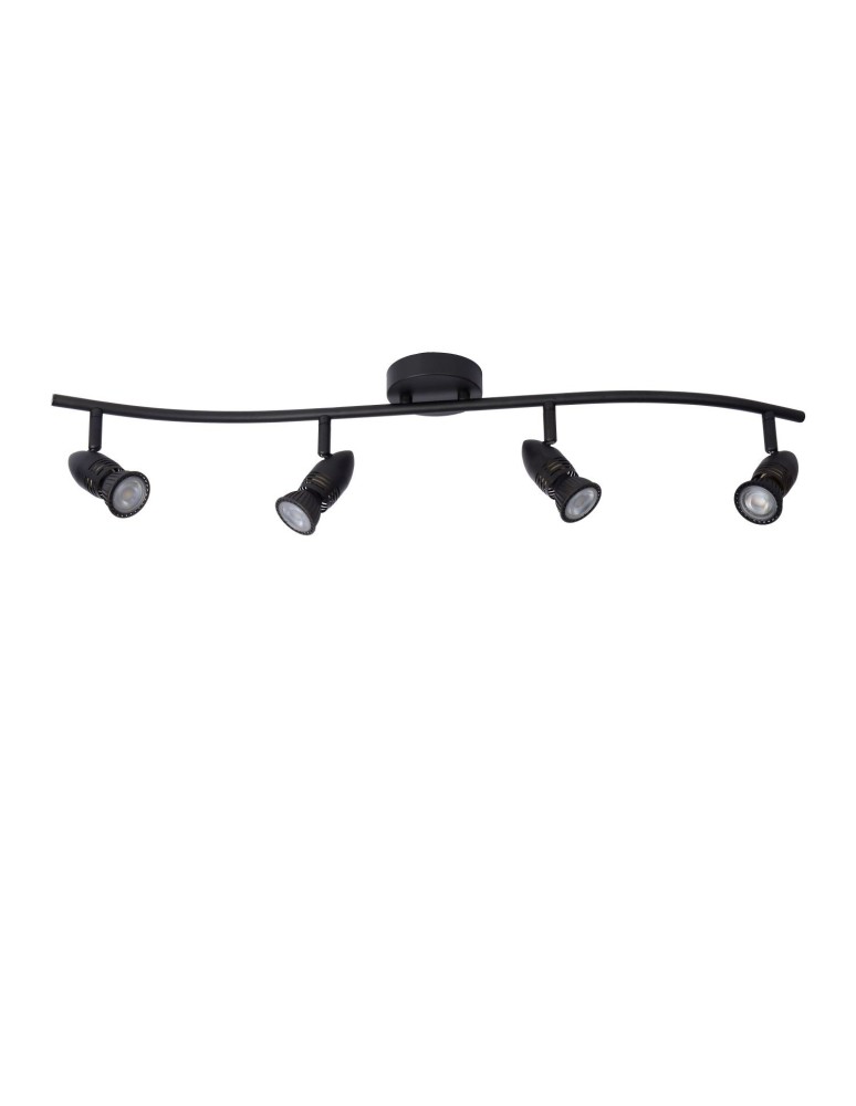 Lucide CARO Sufitowa Reflektorowa GU10 4x5W Czarny 13955/04/30