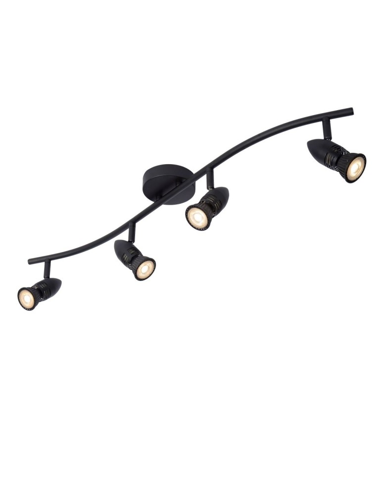 Lucide CARO Sufitowa Reflektorowa GU10 4x5W Czarny 13955/04/30