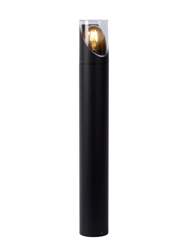 Lampy ogrodowe stojące - Lucide NORMAN Zewnętrzna Słupek E27 1x15W IP65 Czarny/Transparentny 15806/65/30 - produkt kolory-swiatla.pl 1