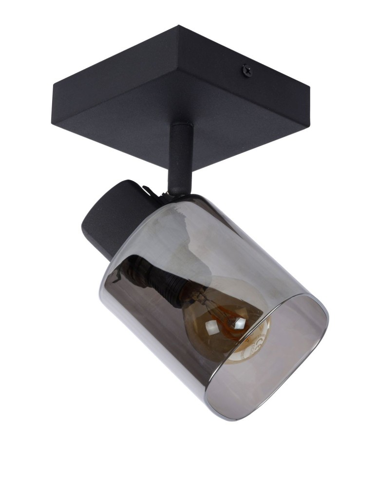 Lampy sufitowe - Lucide ALION Sufitowa Reflektorowa E14 1x25W Czarny/Szary 17999/01/30 - product kolory-swiatla.pl 2