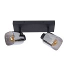 Lampy sufitowe - Lucide ALION Sufitowa Reflektorowa E14 2x25W Czarny/Szary 17999/02/30 - product 2