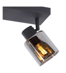 Lampy sufitowe - Lucide ALION Sufitowa Reflektorowa E14 2x25W Czarny/Szary 17999/02/30 - product 3
