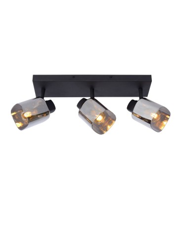 Lucide ALION Sufitowa Reflektorowa E14 3x25W Czarny/Szary 17999/03/30