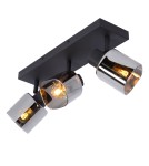Lampy sufitowe - Lucide ALION Sufitowa Reflektorowa E14 3x25W Czarny/Szary 17999/03/30 - product 4