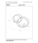Kinkiety - Lucide CIRCLE Ścienna E27 1x40W Czarny/Złoty Matowy/Mosiądz 21225/01/30 - produkt 8