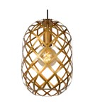 Lampy wiszące potrójne - Lucide WOLFRAM Wisząca E27 3x60W Złoty Matowy/Mosiądz/Czarny 21417/03/02 - produkt 3