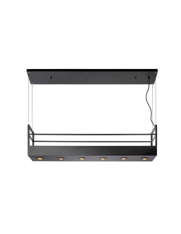 Lucide MIRAVELLE Wisząca GU10 6x40W Czarny 21427/06/30