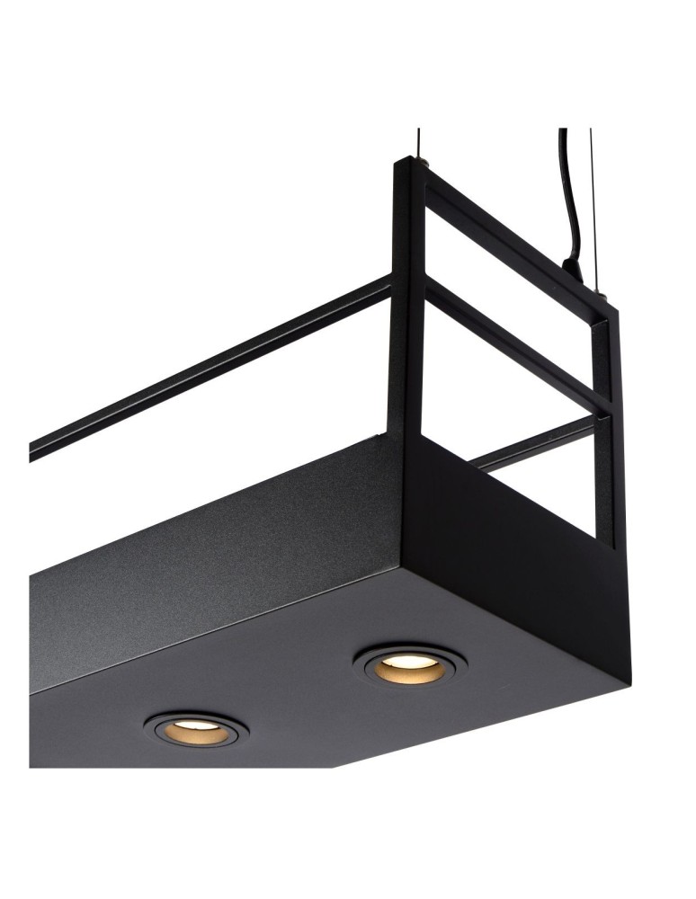 Lampy wiszące - Lucide MIRAVELLE Wisząca GU10 6x40W Czarny 21427/06/30 - produkt kolory-swiatla.pl 7