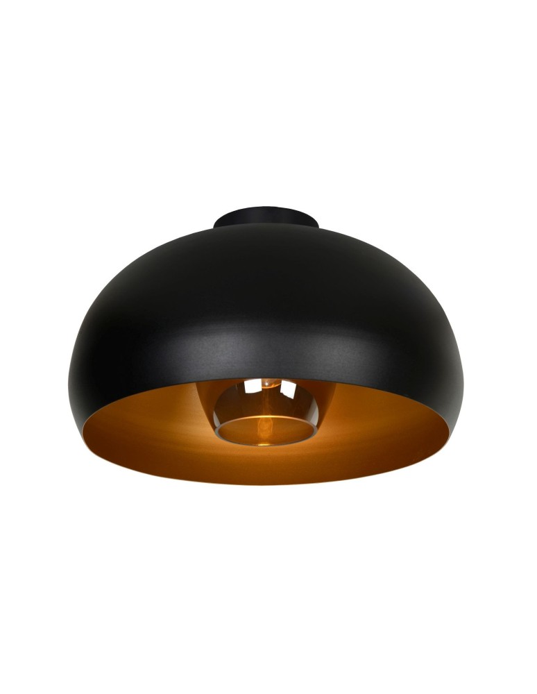 Lampy sufitowe loftowe - industrialne - Lucide SHARAN Sufitowa E27 1x60W Czarny/Szary 30186/38/30 - produkt kolory-swiatla.pl 1