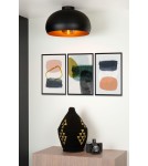 Lampy sufitowe loftowe - industrialne - Lucide SHARAN Sufitowa E27 1x60W Czarny/Szary 30186/38/30 - produkt 3