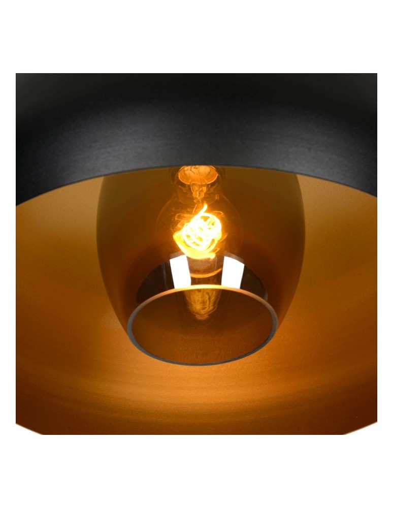 Lucide SHARAN Sufitowa E27 1x60W Czarny/Szary 30186/38/30