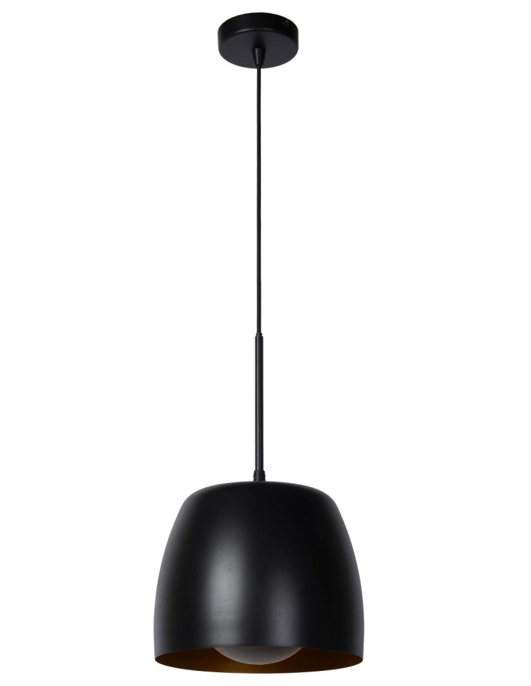 Lucide NOLAN Wisząca E27 1x40W Czarny/Złoty Matowy/Mosiądz 30488/01/30