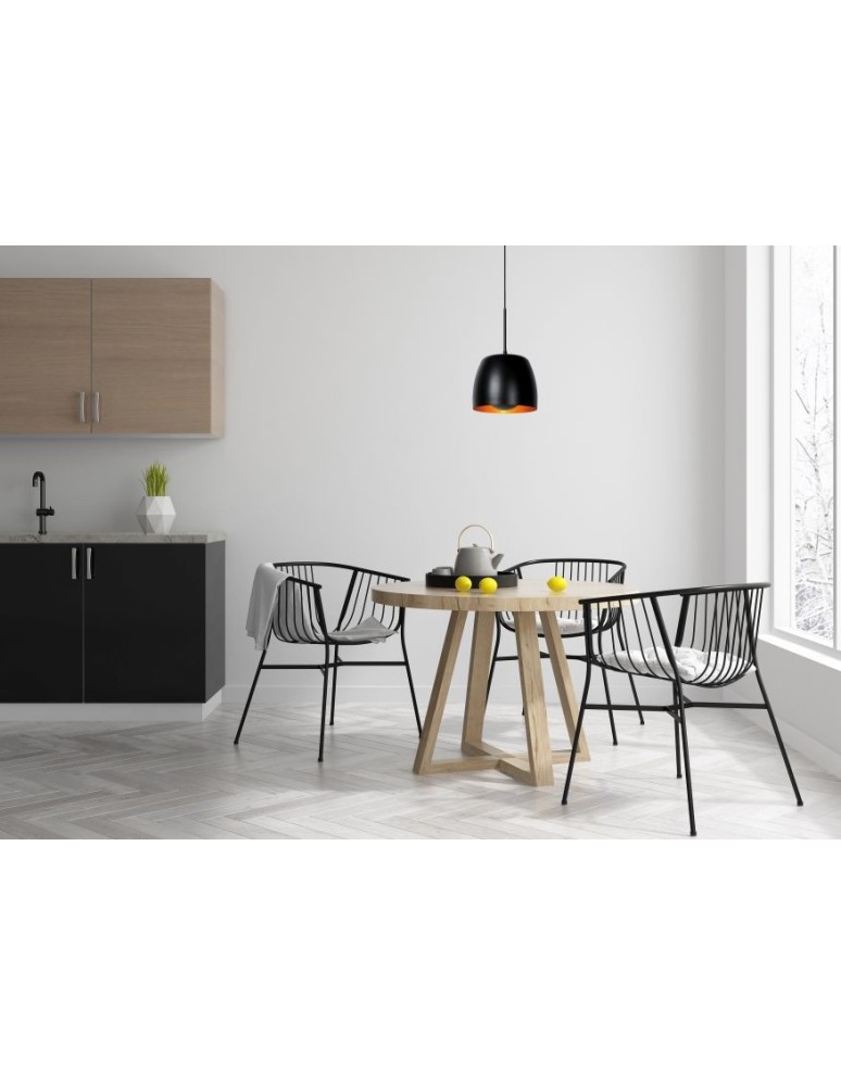 Lucide NOLAN Wisząca E27 1x40W Czarny/Złoty Matowy/Mosiądz 30488/01/30