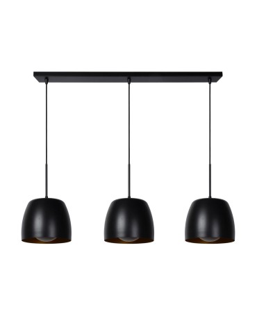 Lucide NOLAN Wisząca E27 3x40W Czarny/Złoty Matowy/Mosiądz 30488/03/30 - produkt 2