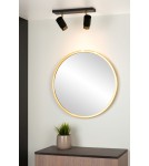 Lampy sufitowe reflektory - Lucide FLORIS Sufitowa Reflektorowa GU10 2x35W Czarny/Złoty Matowy/Mosiądz 35913/02/30 - produkt 3
